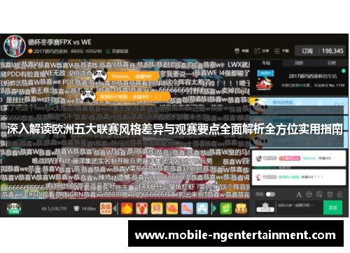 深入解读欧洲五大联赛风格差异与观赛要点全面解析全方位实用指南